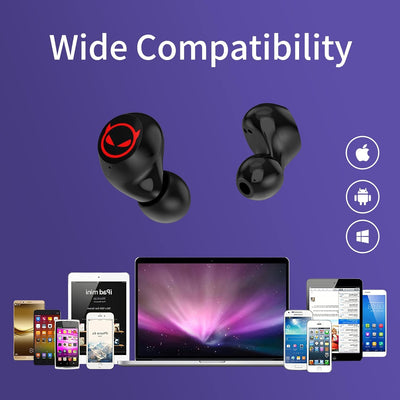 AMAFACE Bluetooth Kopfhörer,Kabellose In Ear Kopfhörer mit Dual Mikrofon,Leichtgewicht Wireless Earb