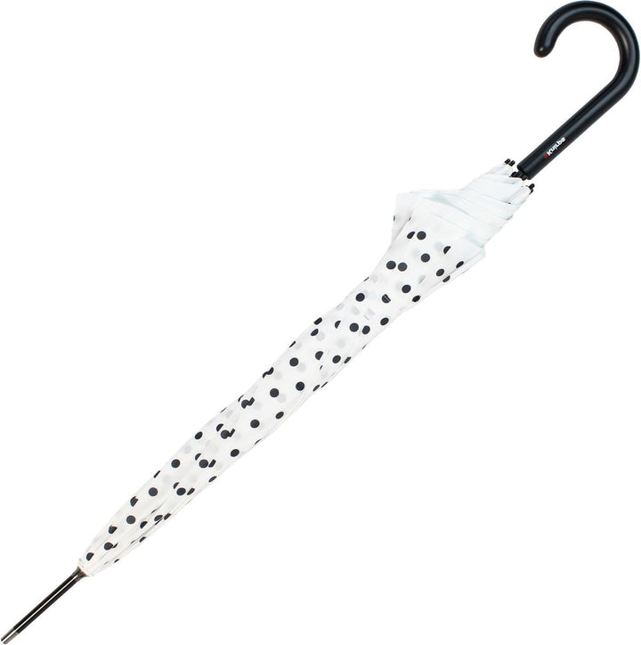 Knirps Stockschirm Damen Automatik Polka dots - White-Black, White-black