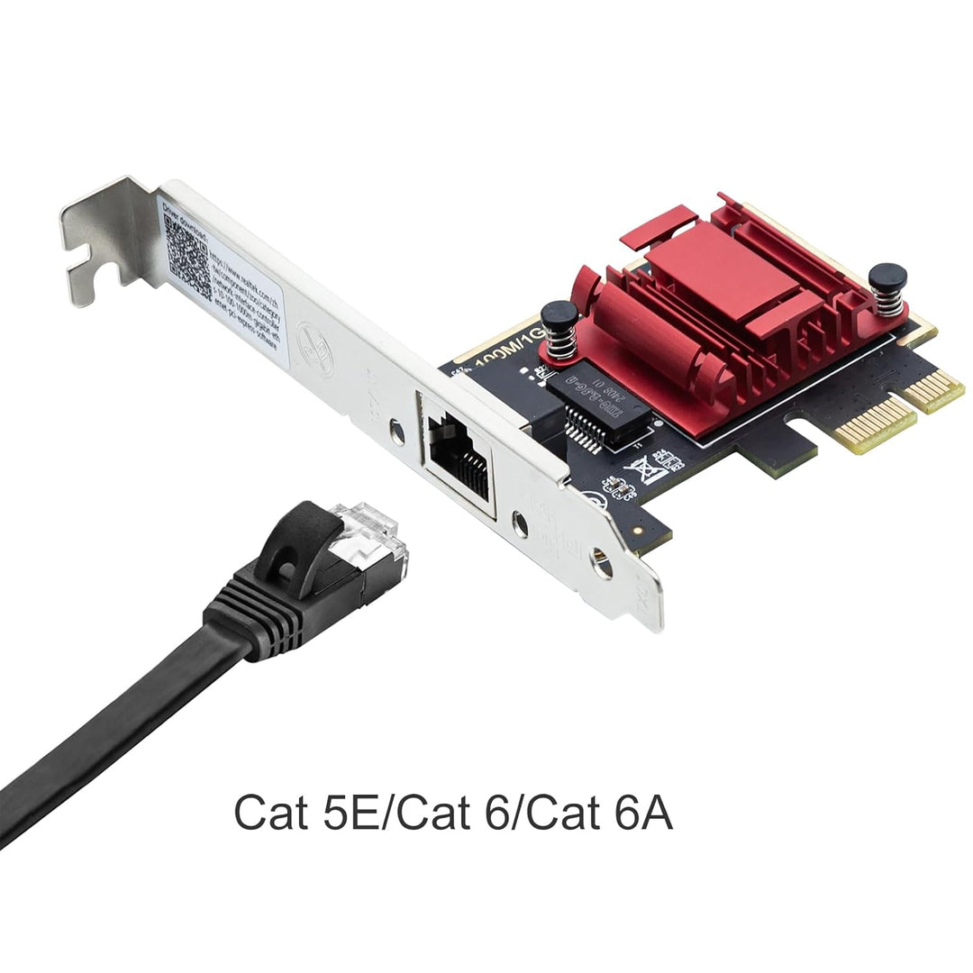 10Gtek® 2500/1000/100Mbps NIC PCIe Netzwerkadapter PCIe Gigabit Ethernet Karte, Single RJ-45 Port, m