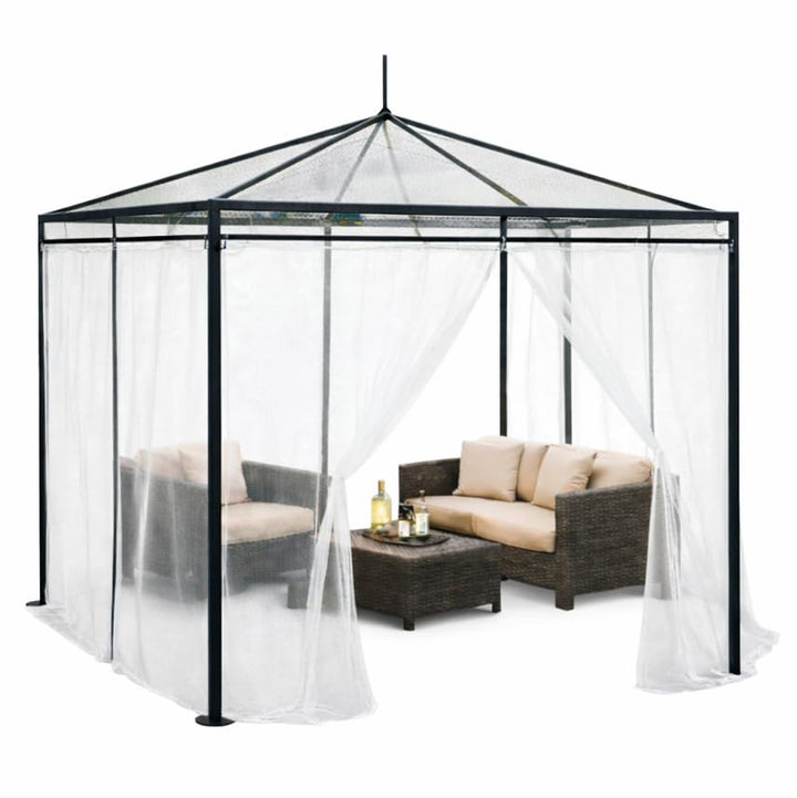 Kastenförmiges Moskitonetz für Pavillon Terrasse Lodge oder Balkon im Transportbeutel für Reisen (40