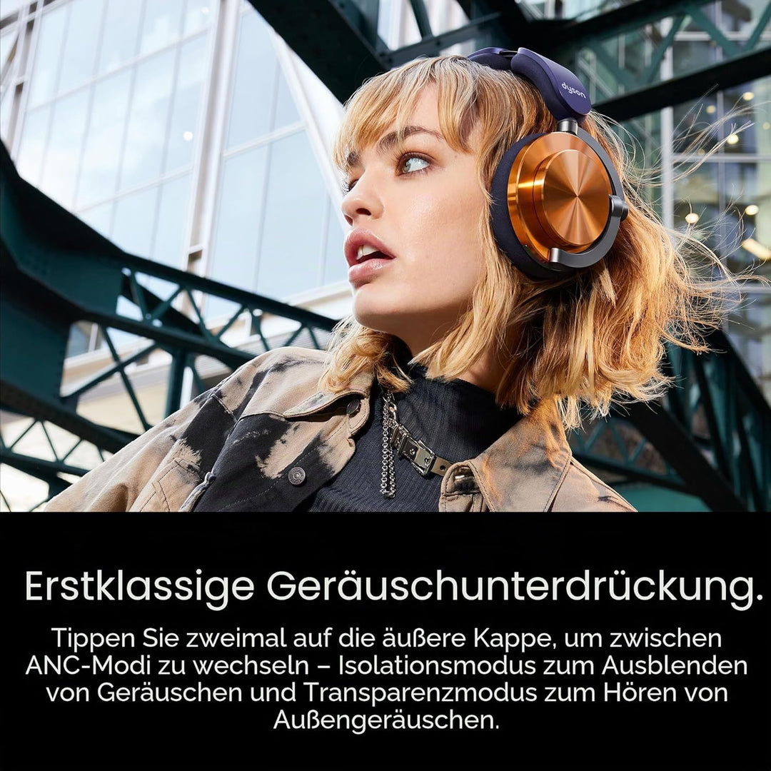 Dyson OnTrac™ kabelloser Kopfhörer mit aktiver Geräuschunterdrückung und bis zu 55 Stunden Akkulaufz