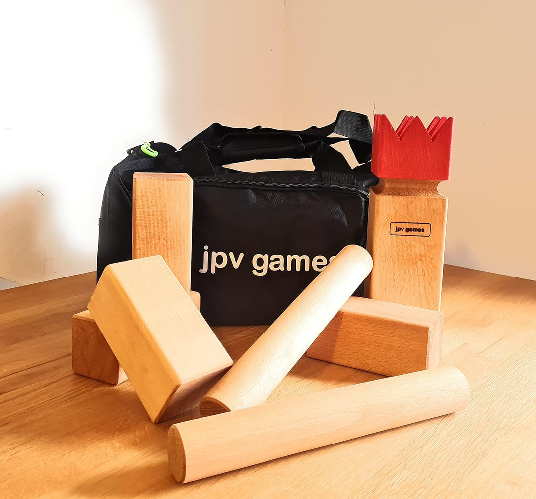 jpv games Kubb Set Buche WM-Grösse XXL