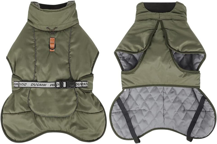 Hundemäntel Wasserdicht Winddicht Warm Winter Sicher mit Gewinde Reflektierende Streifen Jacke für M