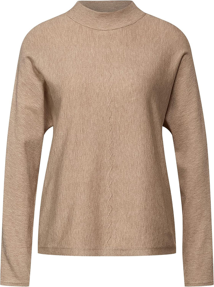 Street One Damen Strickpullover 38 Buff Sand Melange, 38 Buff Sand Melange