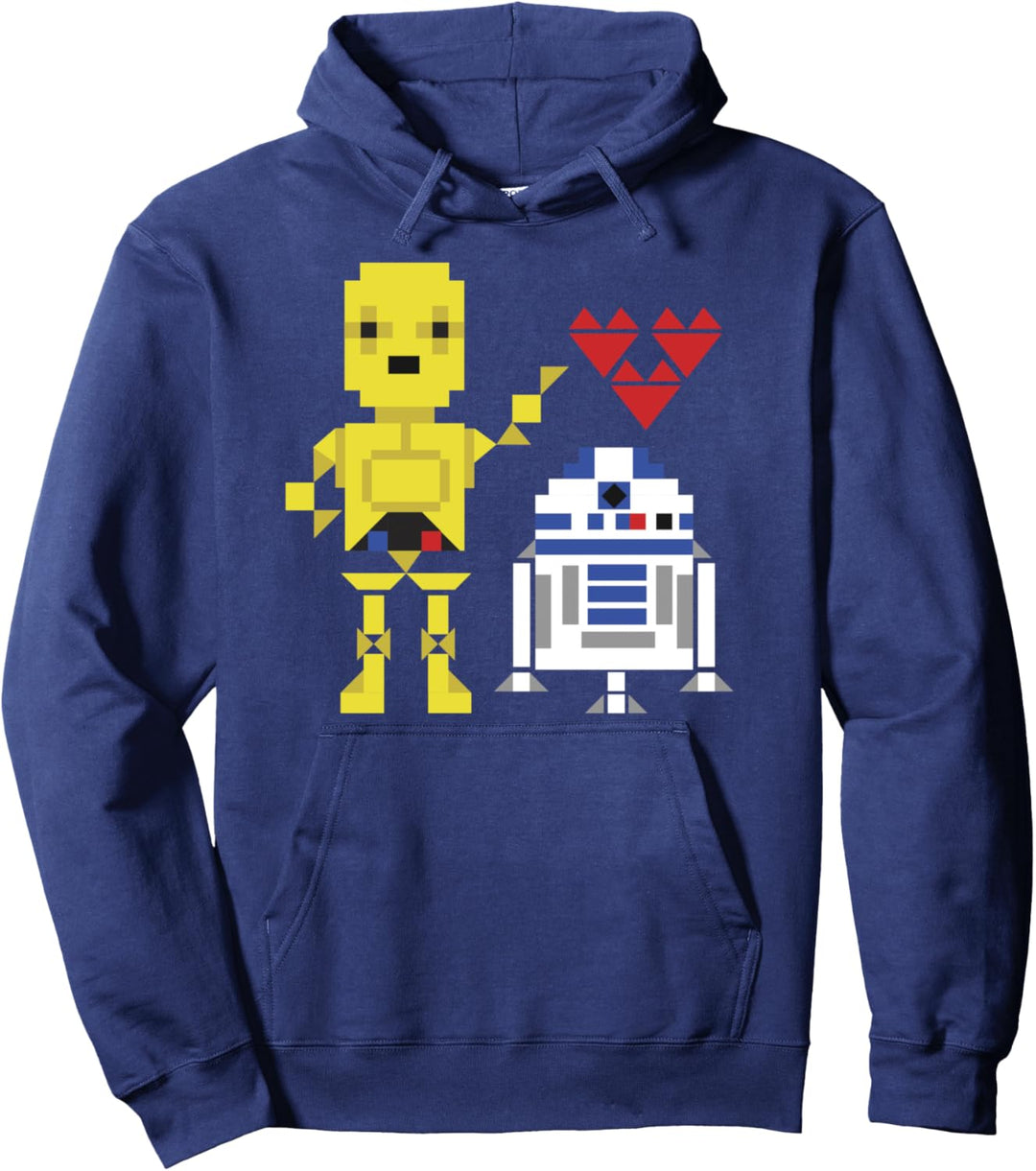 Star Wars C-3PO & R2-D2 Showing Emotion Poster Pullover Hoodie