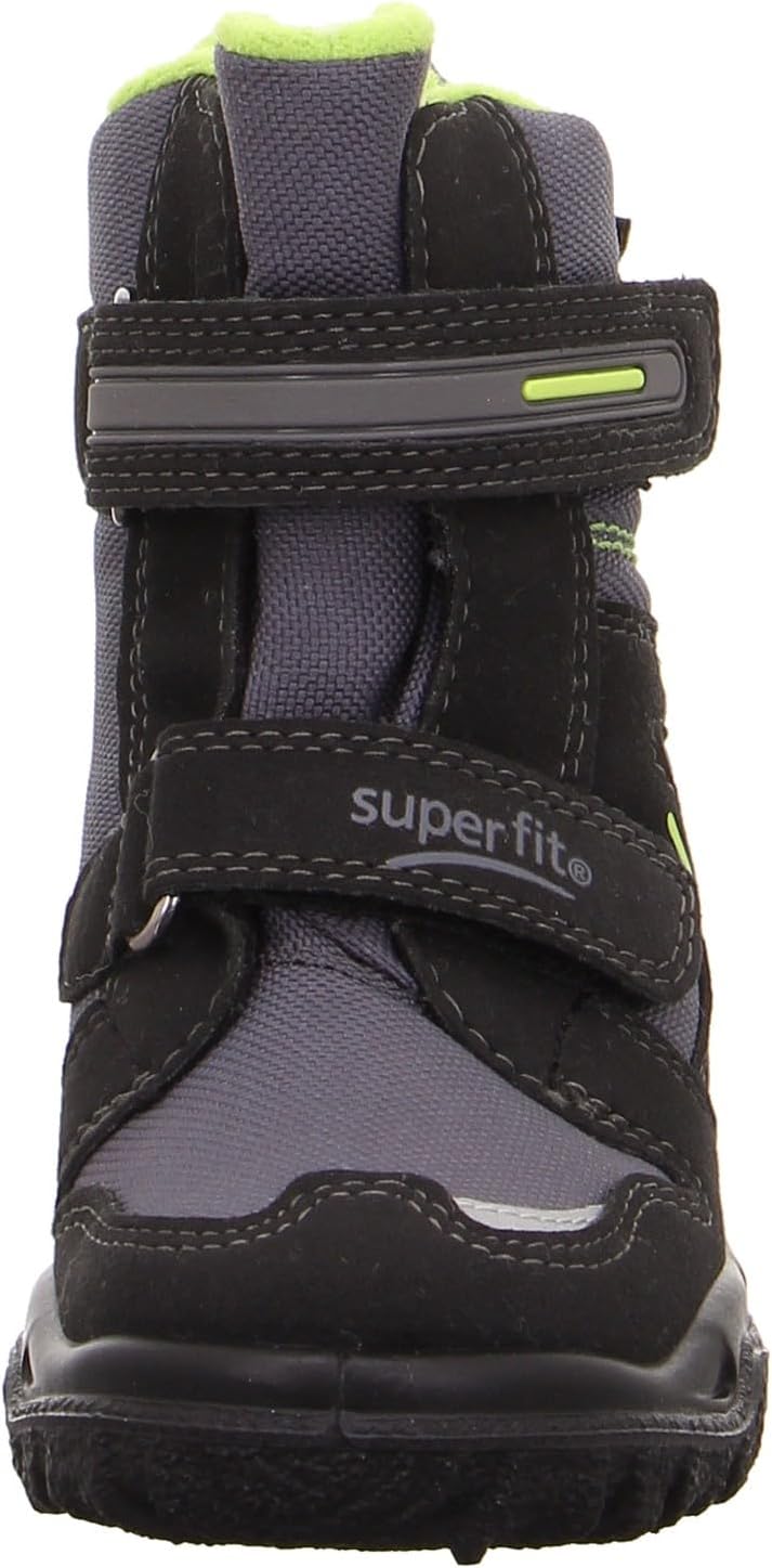 Superfit Jungen Husky Warm Gefütterte Gore-tex Schneestiefel 25 EU Schwarz Grün 0300, 25 EU Schwarz