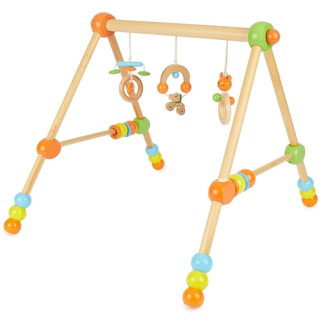Bieco Spieltrapez höhenverstellbar | Spielbogen Baby Holz | Spielebogen Holz Baby | Spieltrapez Holz