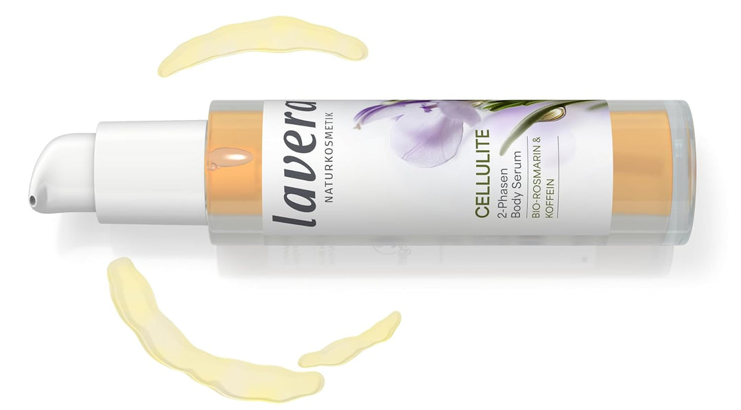 lavera Cellulite 2-Phasen Body 100 ml Serum | vegane Naturkosmetik, Rosmarin &amp; Koffein, strafft Prob