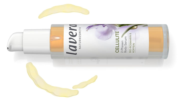 lavera Cellulite 2-Phasen Body 100 ml Serum | vegane Naturkosmetik, Rosmarin &amp; Koffein, strafft Prob