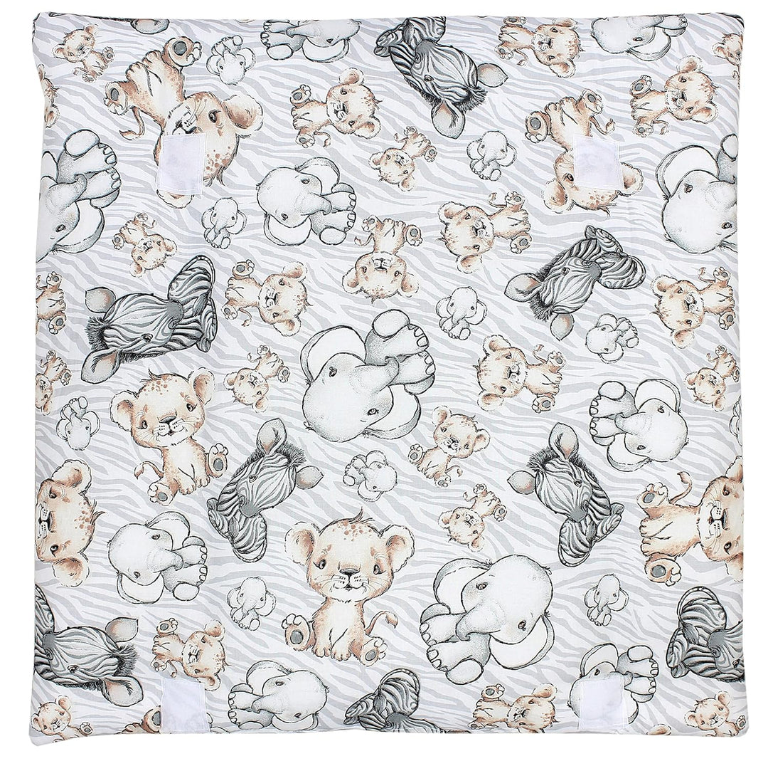 TupTam Baby Wickelauflage inkl. 2 Frotteebezüge ANK019, Farbe: Safari, Grösse: 70 x 70 cm Safari 70