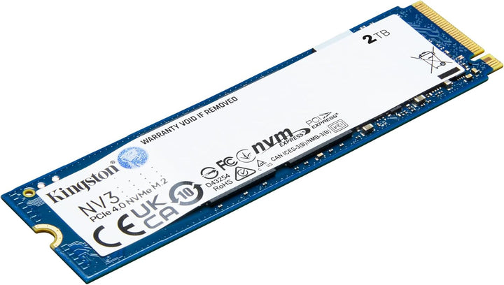 Kingston NV3 NVMe PCIe 4.0 Interne SSD 2TB M.2 2280-SNV3S/2000G, 2TB