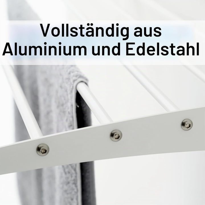 Foxydry Fold Wäscheständer für die Wand, vertikaler Wäscheständer für den Innen- und Aussenbereich a