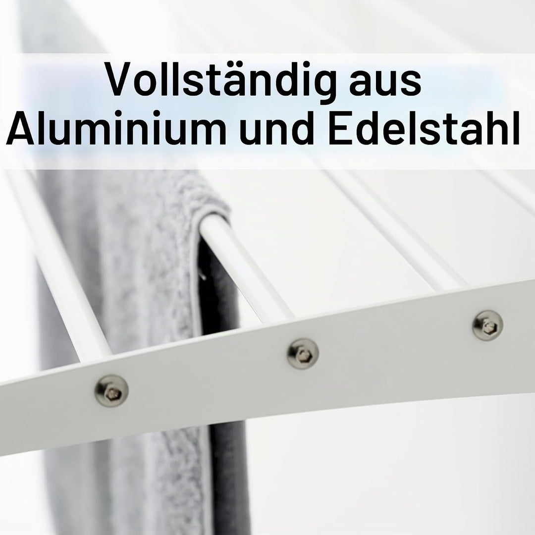 Foxydry Fold Wäscheständer für die Wand, vertikaler Wäscheständer für den Innen- und Aussenbereich a