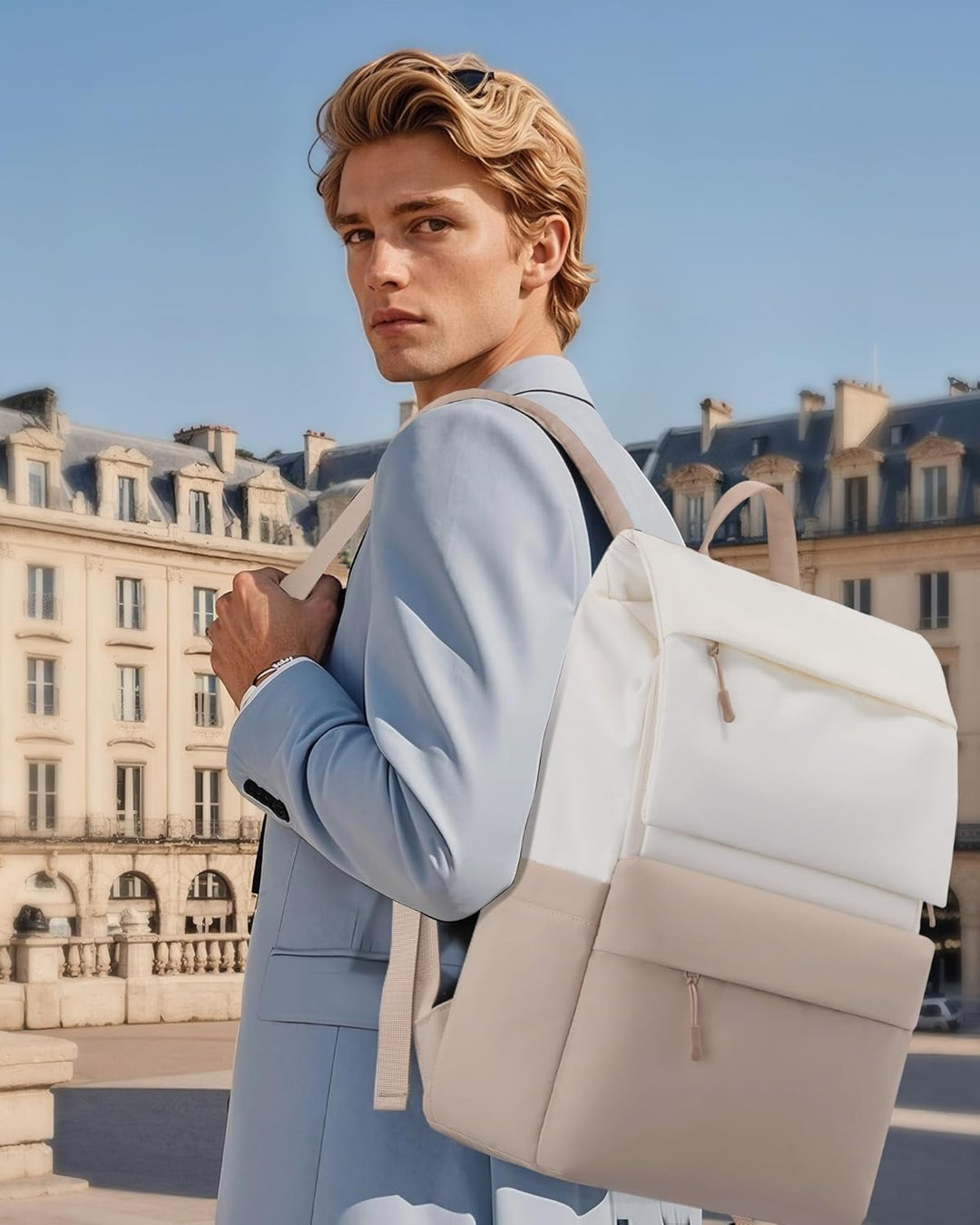 LOVEVOOK Rucksack Damen Herren, 17,3 Zoll Wasserdicht Laptop Rucksäcke Gross Schulrucksack Teenager,