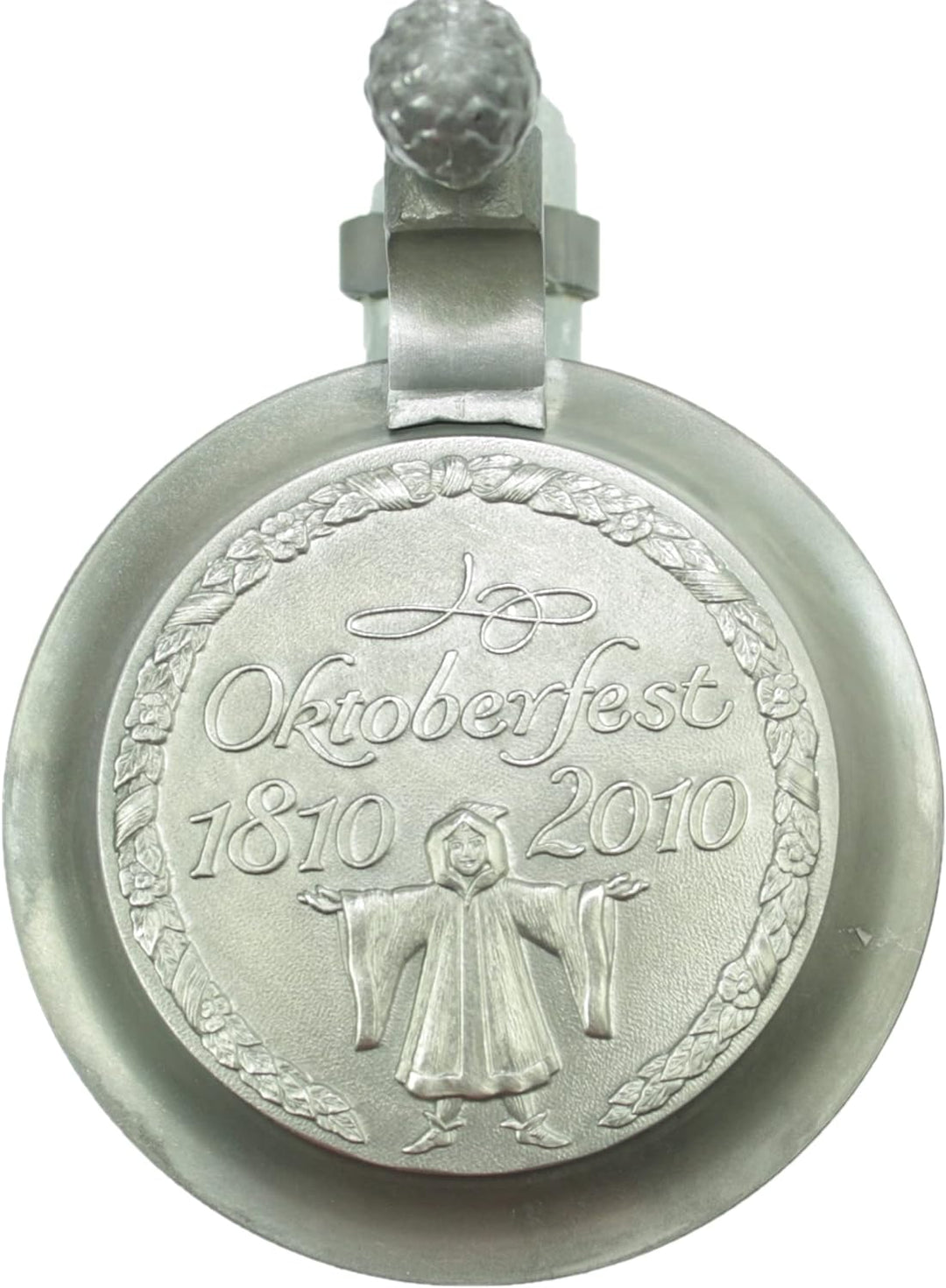 Steinfixx® - Original Oktoberfestkrug Jubiläumskrug 200 Jahre aus dem Jahr 2010 mit Zinndeckel, Zert