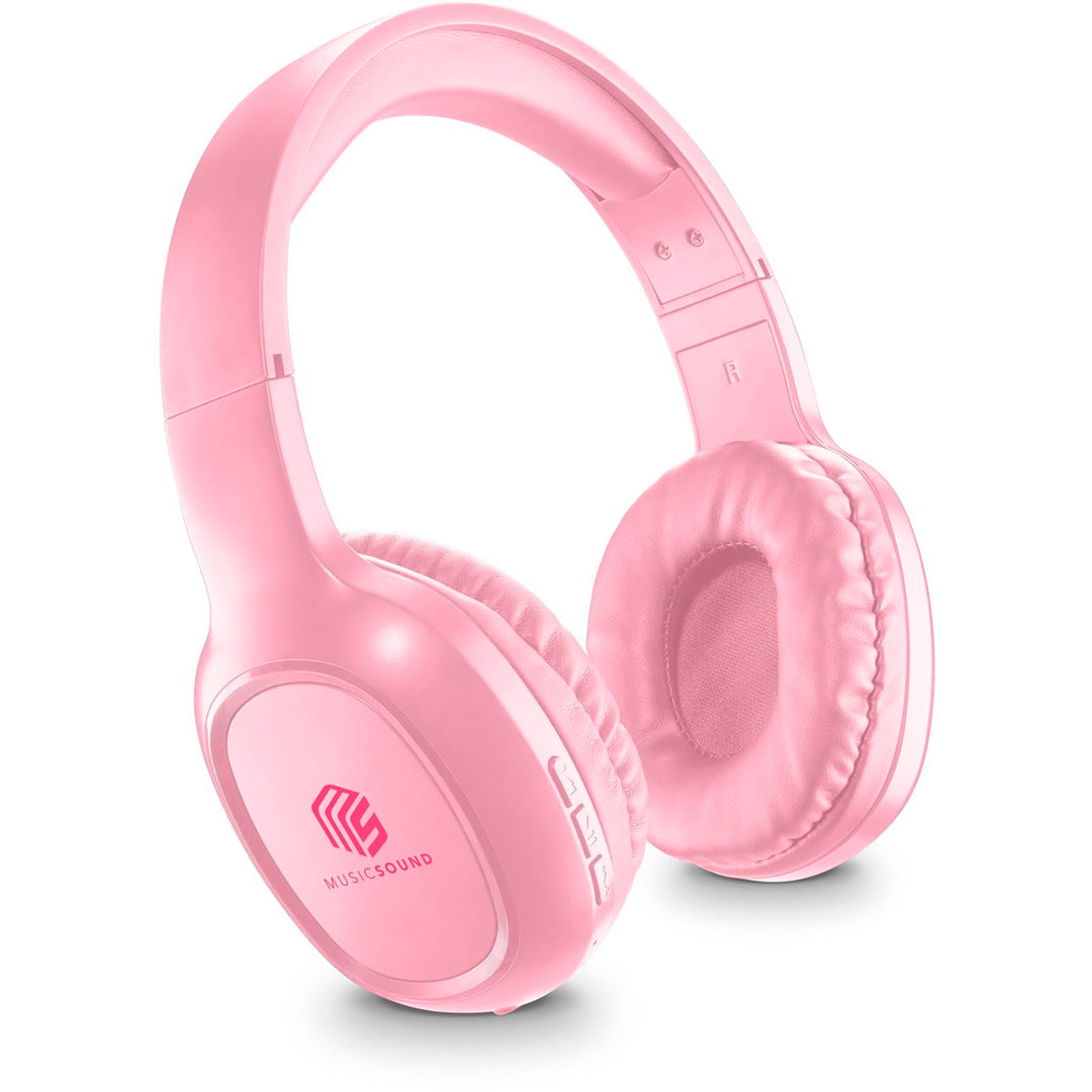 Music Sound | Bluetooth Kopfhörer Basic | Ohrmuschel-Bluetooth-Kopfhörer mit Ausziehbarem Kopfband –
