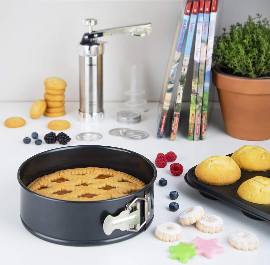 Excelsa Biscuits Maschine für Kekse, Edelstahl, Silber