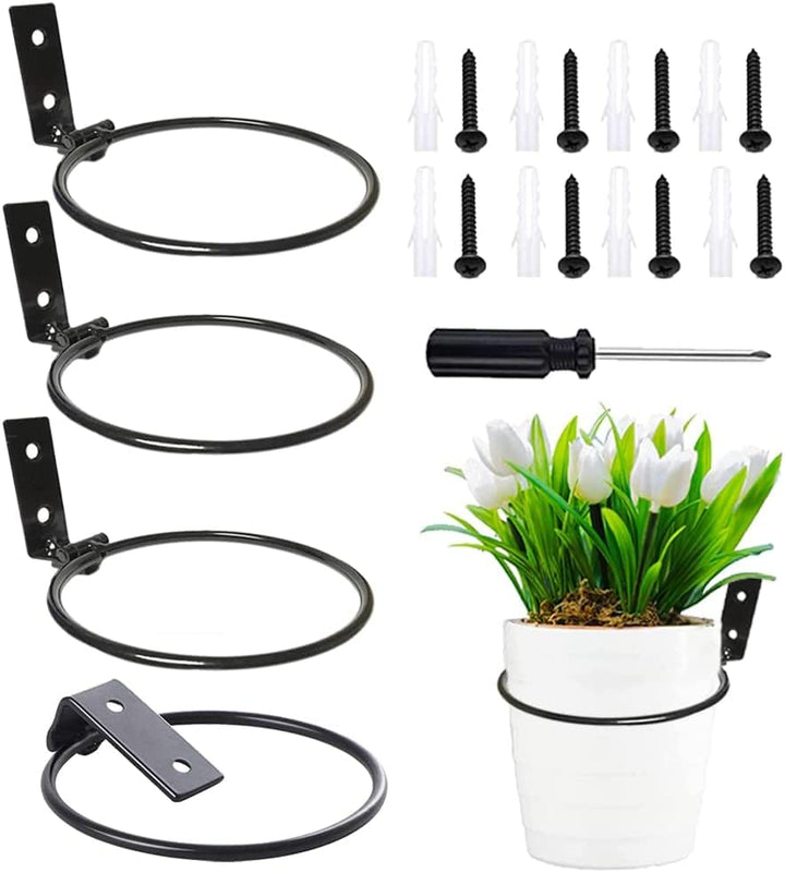 Anyingkai Blumentopf Wandhalterung,Faltbarer Blumentopfhalter Wand,Outdoor Blumentopfhalter Wand, Bl