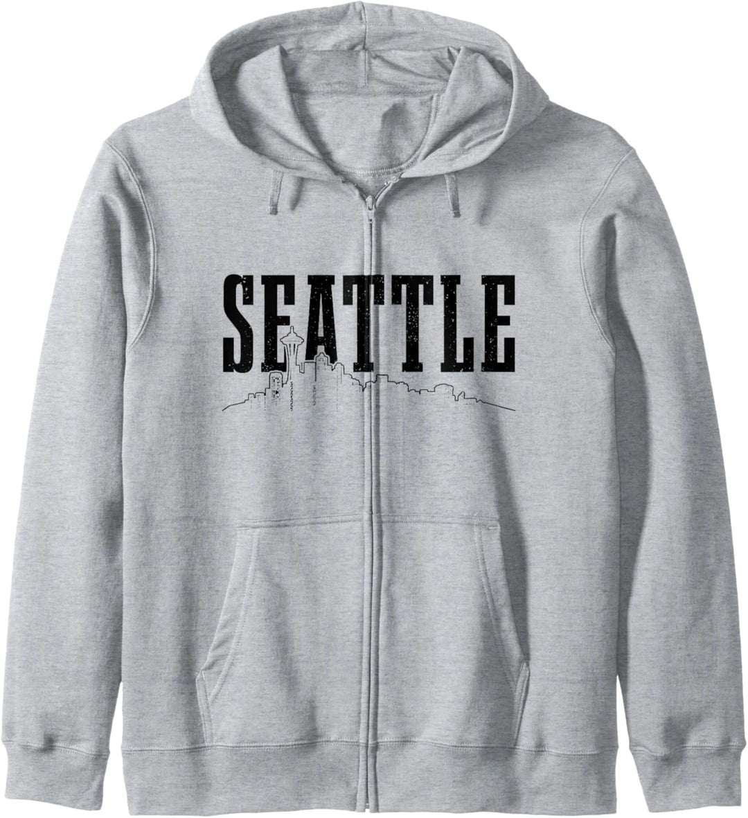 Seattle Skyline Washington Vintage Seattle Kapuzenjacke