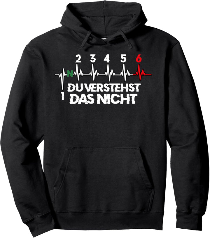 MOTORRAD Herzschlag DU VERSTEHST DAS NICHT Pullover Hoodie