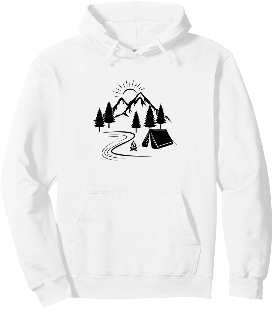 Natur Wildnis Berge Wald Wandern Pullover Hoodie