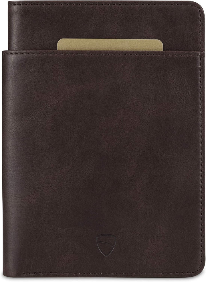 Vaultskin Kensington Reisepasshülle aus Leder mit RFID-Schutz (Braun), Braun