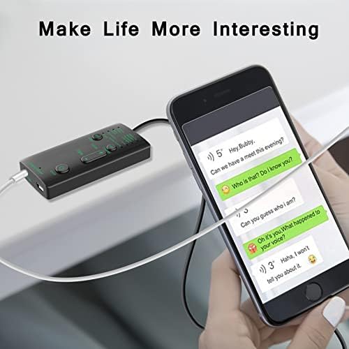 Tragbarer Voice Changer, 4 Sound Effects Phone Voice Changer Device Voice Disguiser, Soundeffektmasc