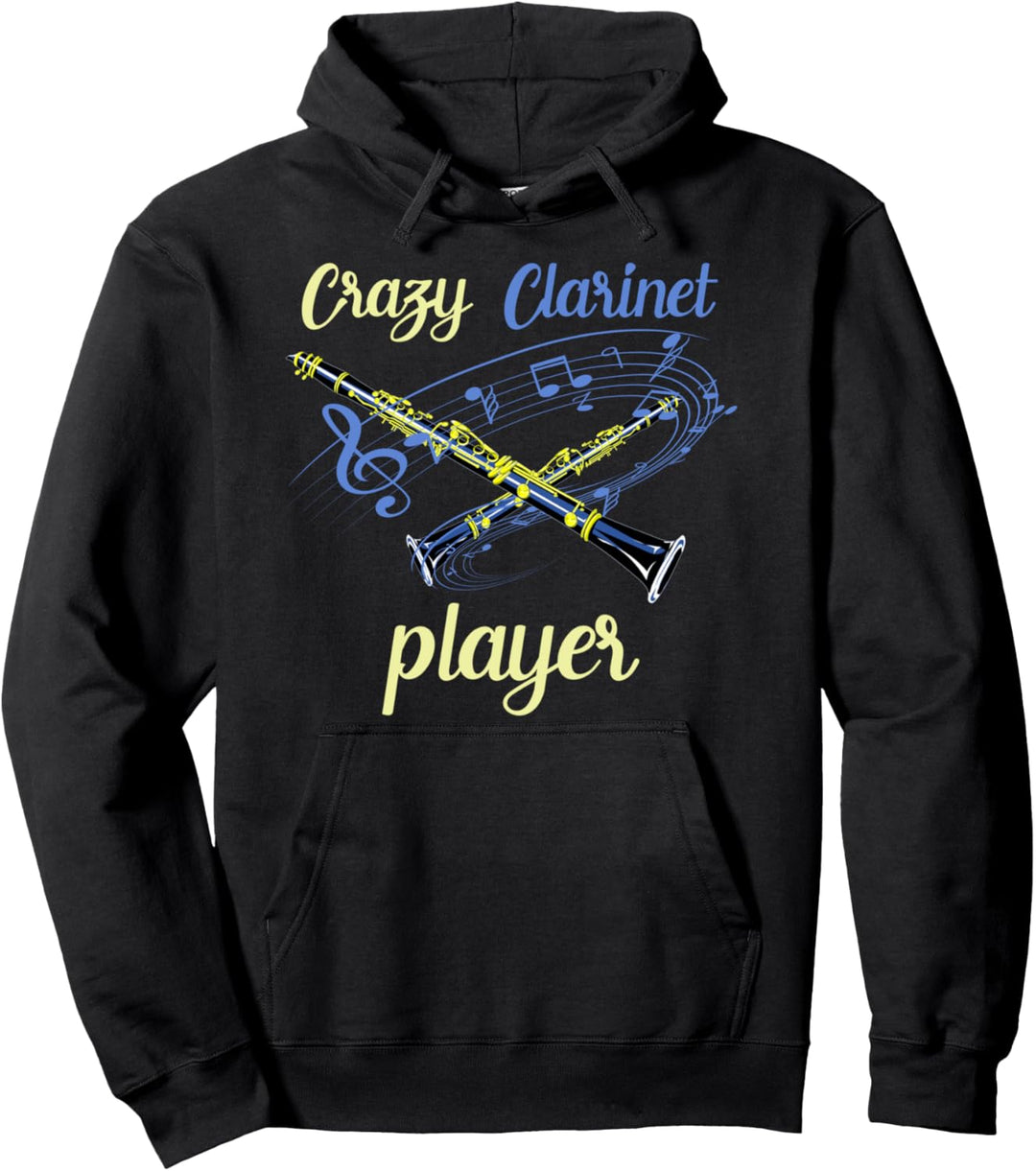 Verrückter Klarinettist Geschenk Musik Lustiges Klarinette Pullover Hoodie