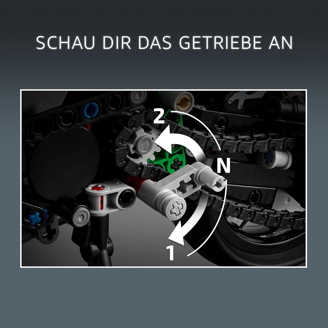 LEGO Technic Kawasaki Ninja H2R Motorrad, Geschenk für Kinder & Erwachsene zum Geburtstag, Dekoratio