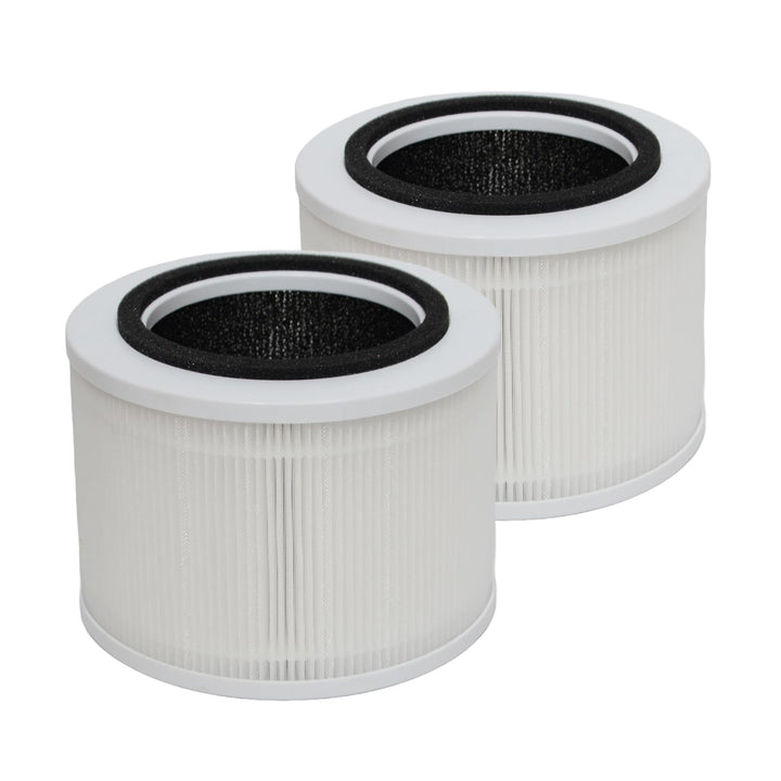 PUREBURG Ersatzfilter kompatibel mit Brandson 306572 Luftreiniger 50 M², 2er-Pack H13 HEPA Aktivkohl