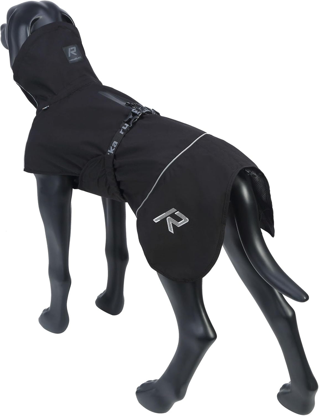 Rukka Pets HAYTON ECO Regenmantel für Hunde Schwarz 45 45 Schwarz, 45 Schwarz