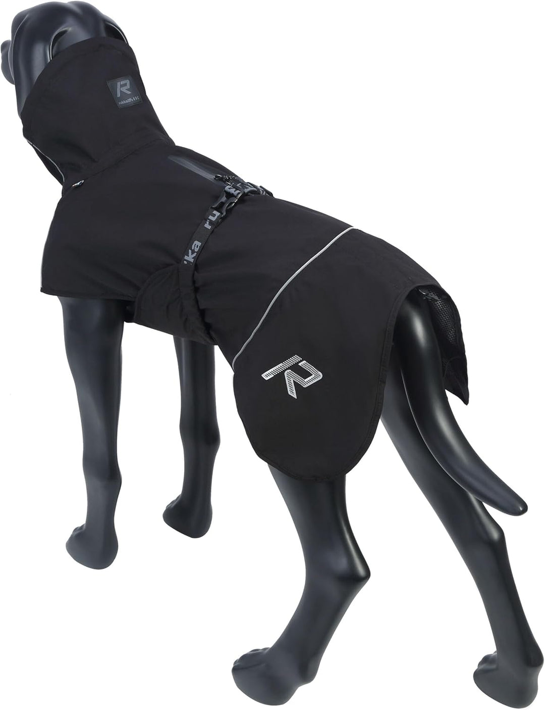Rukka Pets HAYTON ECO Regenmantel für Hunde Schwarz 45 45 Schwarz, 45 Schwarz