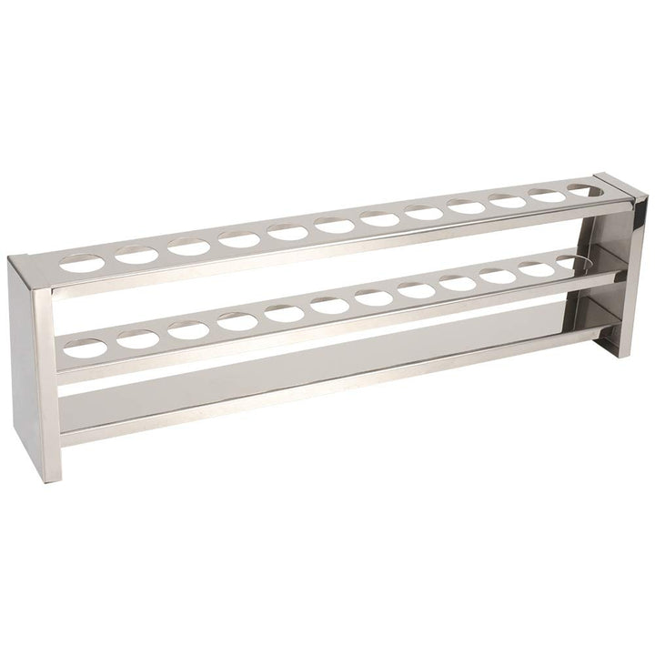 12 Löcher Reagenzglasständer Lochdurchmesser 2,3 cm, Edelstahl Farbmetrischer Röhrchenhalter Rack Ze