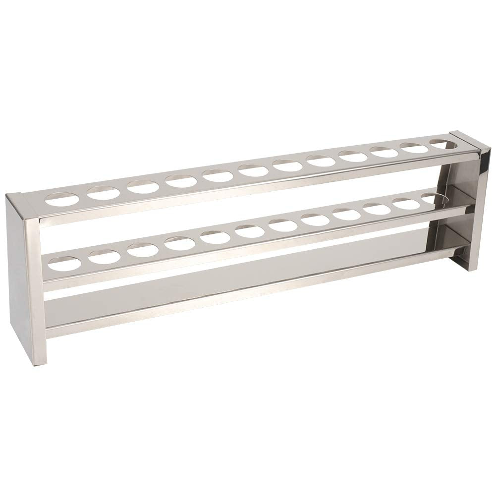 12 Löcher Reagenzglasständer Lochdurchmesser 2,3 cm, Edelstahl Farbmetrischer Röhrchenhalter Rack Ze