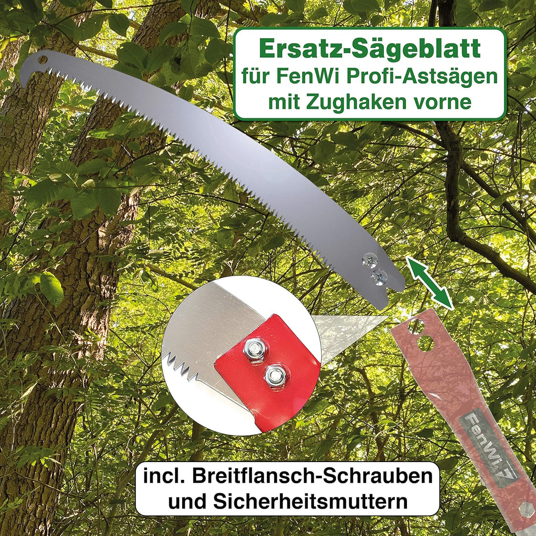 FenWi Ersatz-Sägeblatt Astsäge/Baumsäge mit Zughaken vorne