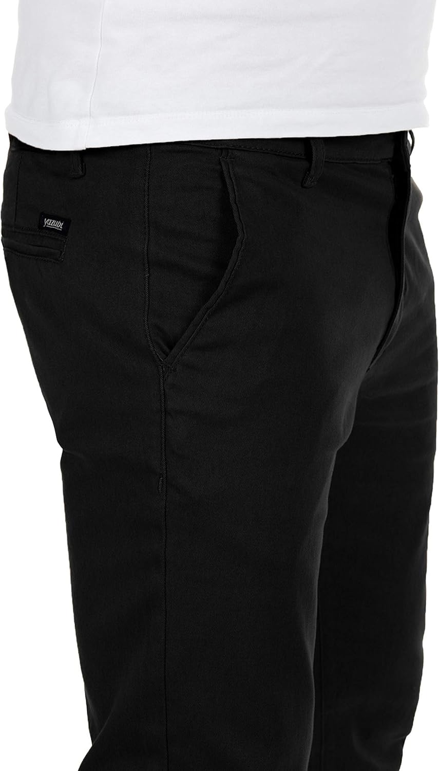 Yazubi Herren Chino Hose, Modell Dustin, Chinohose by Yzb Jeans 29W / 30L Schwarz (Black 4r194008),