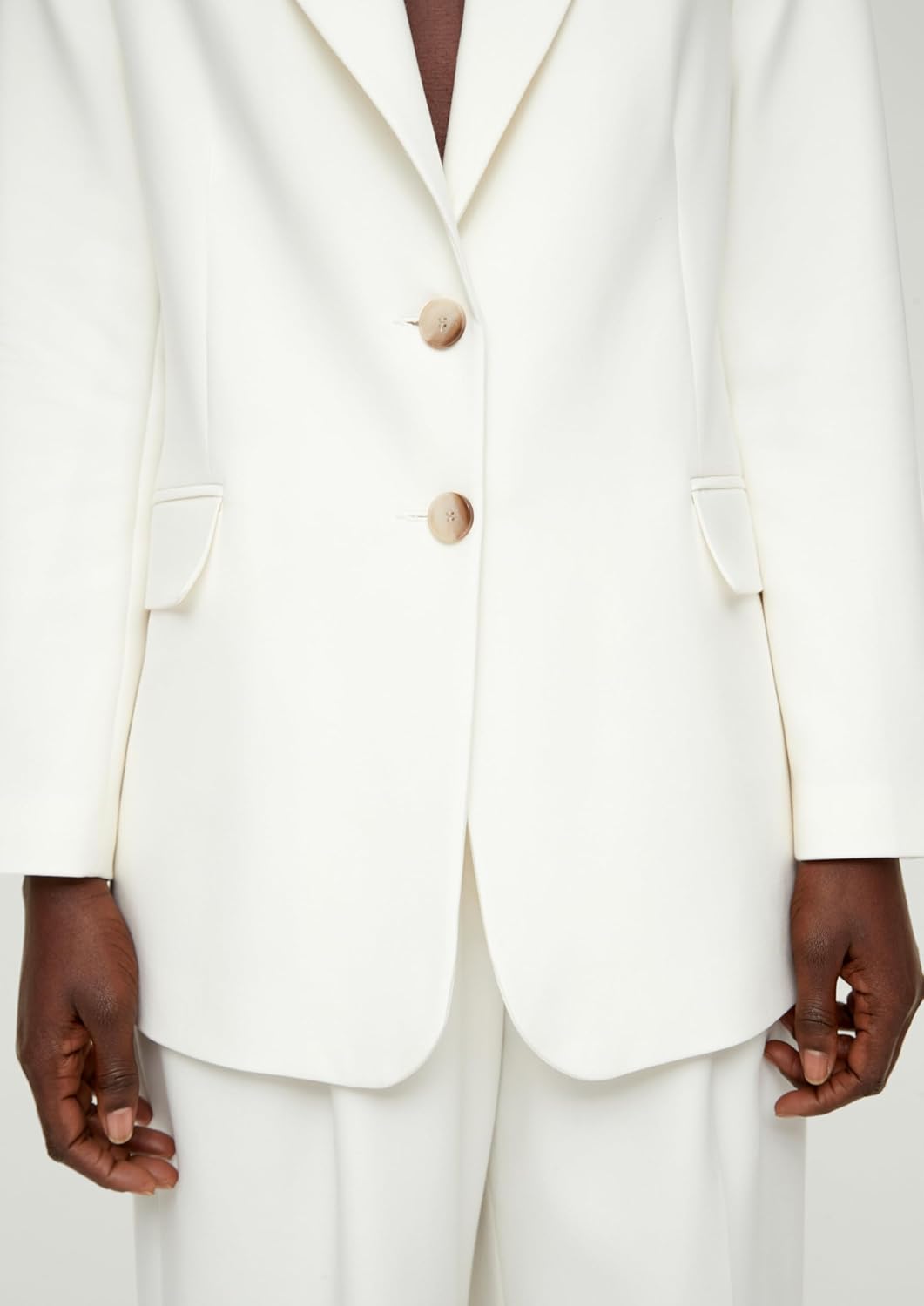 s.Oliver Blazer aus Baumwollstretch 34 Weiss, 34 Weiss