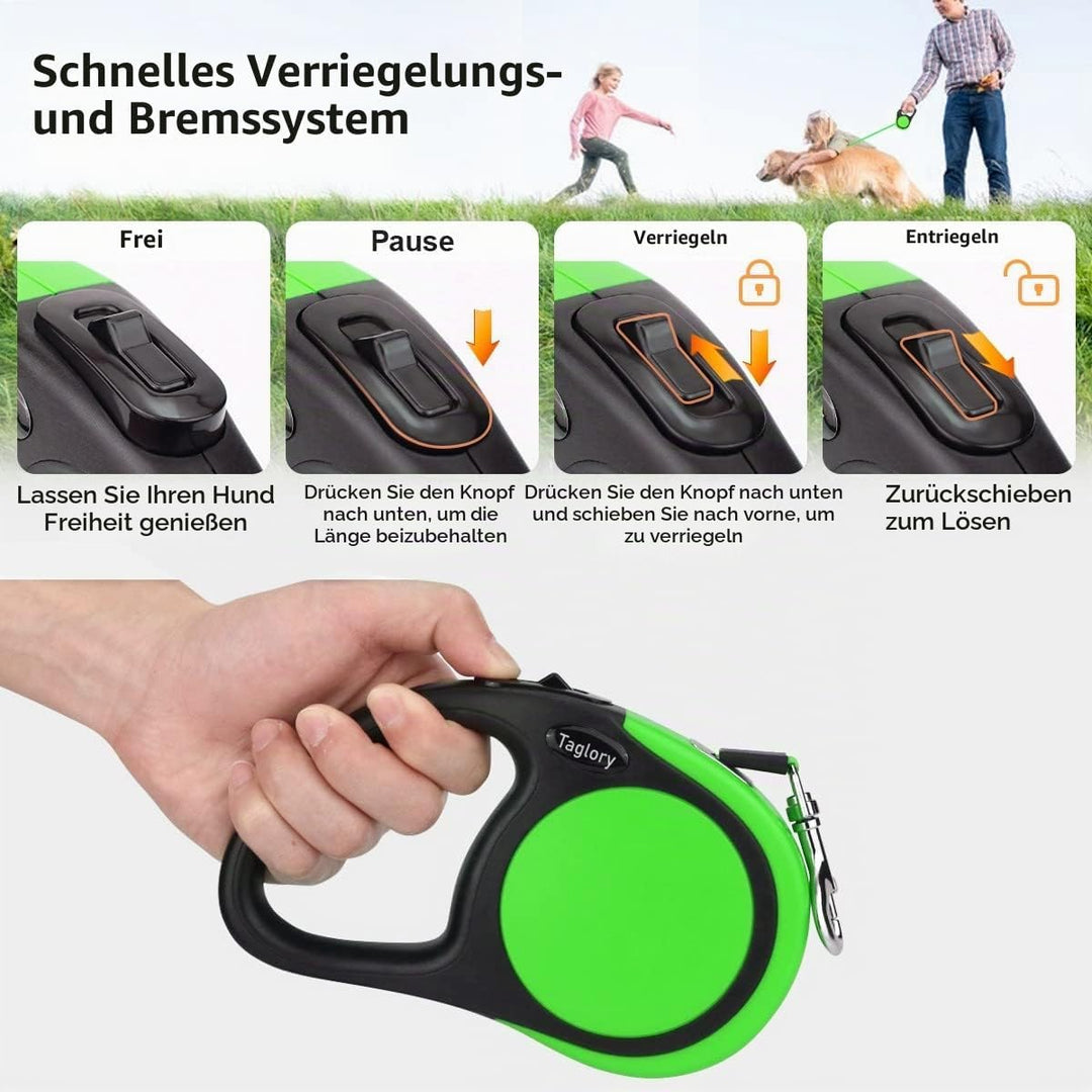Taglory Hundeleine Rollleinen für Kleine und Mittelgrosse Hunde bis 20kg, Hundeleine Ausziehbar mit