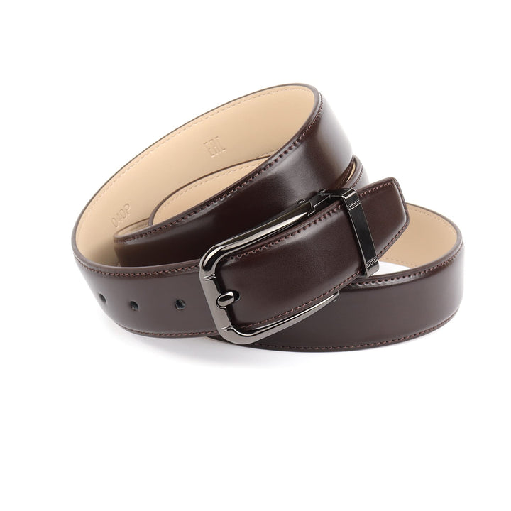 Anthoni Crown Herren Ledergürtel Gürtel Modell 3P040 95 Dunkelbraun, 95 Dunkelbraun