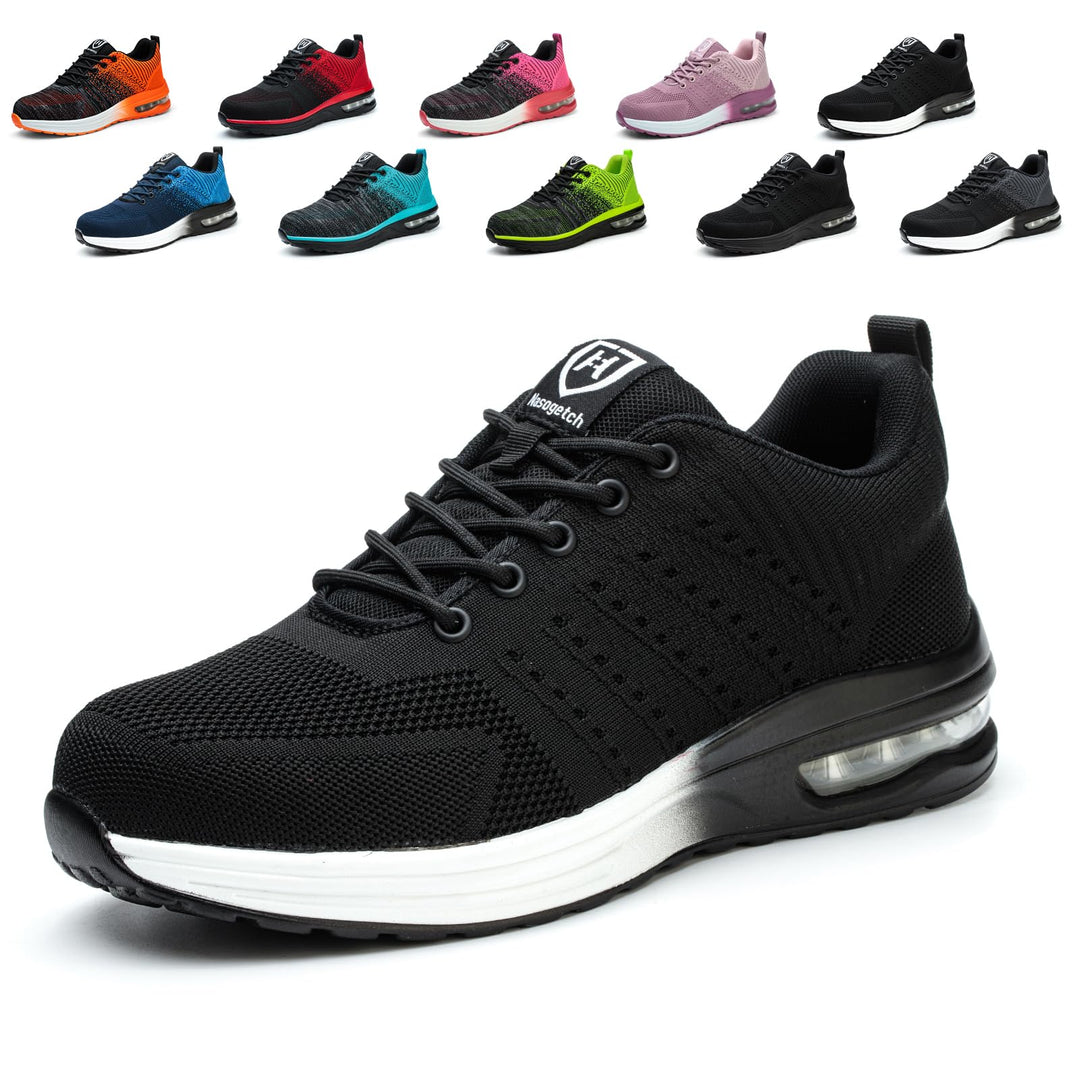 Sicherheitsschuhe Herren Arbeitsschuhe Damen Leicht Sportlich Arbeitsturnschuhe mit Stahlkappe rutsc