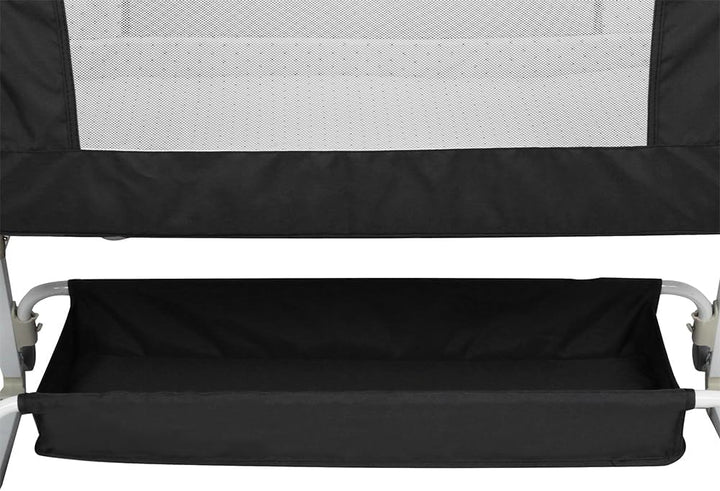 Babybett, 6-stufig Höhenverstellbar,Wiege mit Matratze und Moskitonetz, Mobile Babywiege für Neugebo