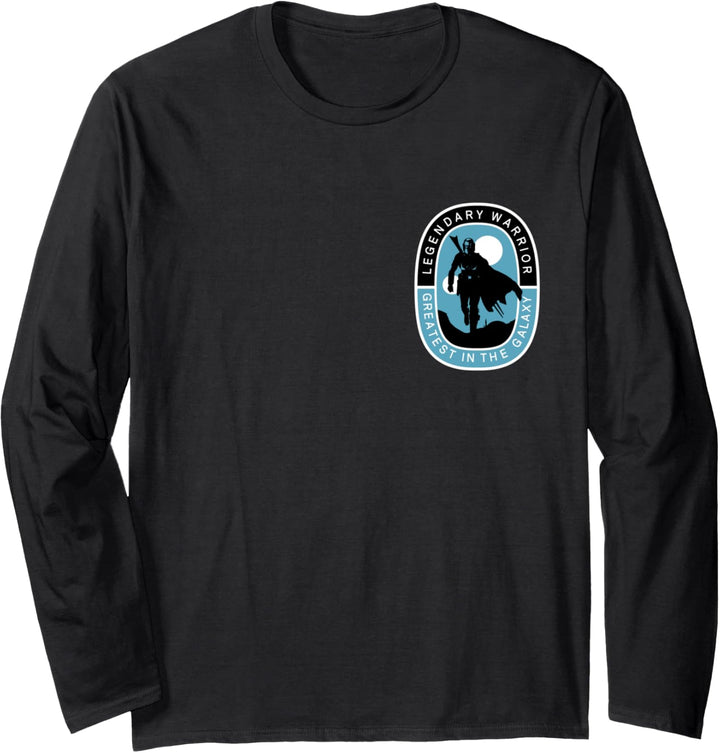 Star Wars The Mandalorian Chest Logo Langarmshirt