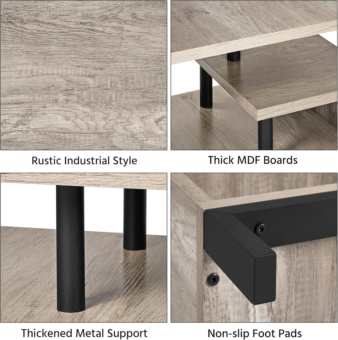 Yaheetech TV-Schrank Fernsehtisch TV Lowborad mit Ablage Industrie-Design Fernsehschrank für Fernseh