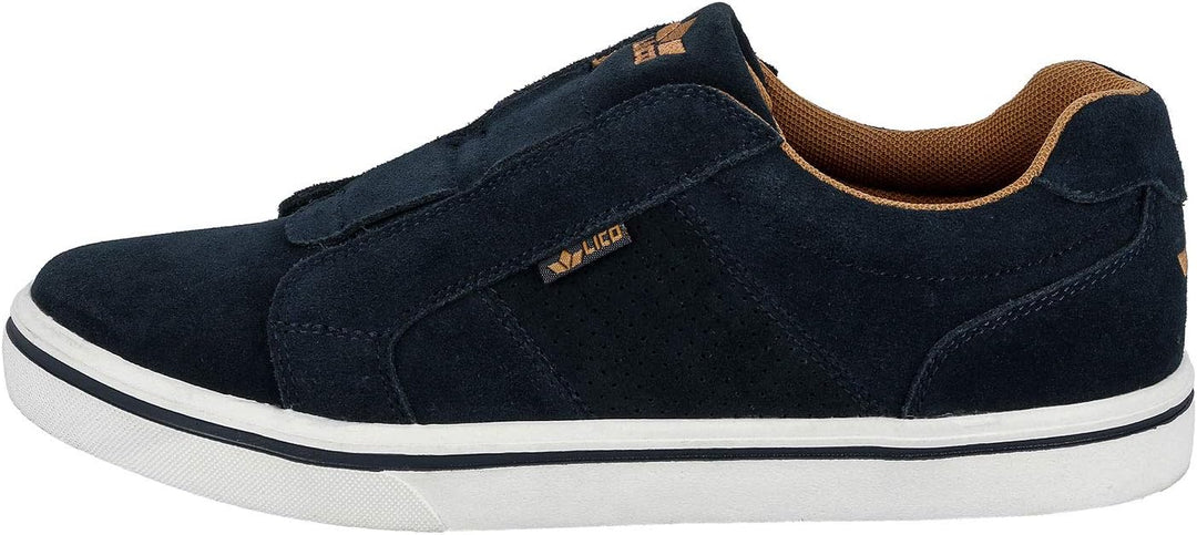 Lico Herren Jimdo Slipper Slip On Sneaker 40 EU Marine Braun, 40 EU Marine Braun