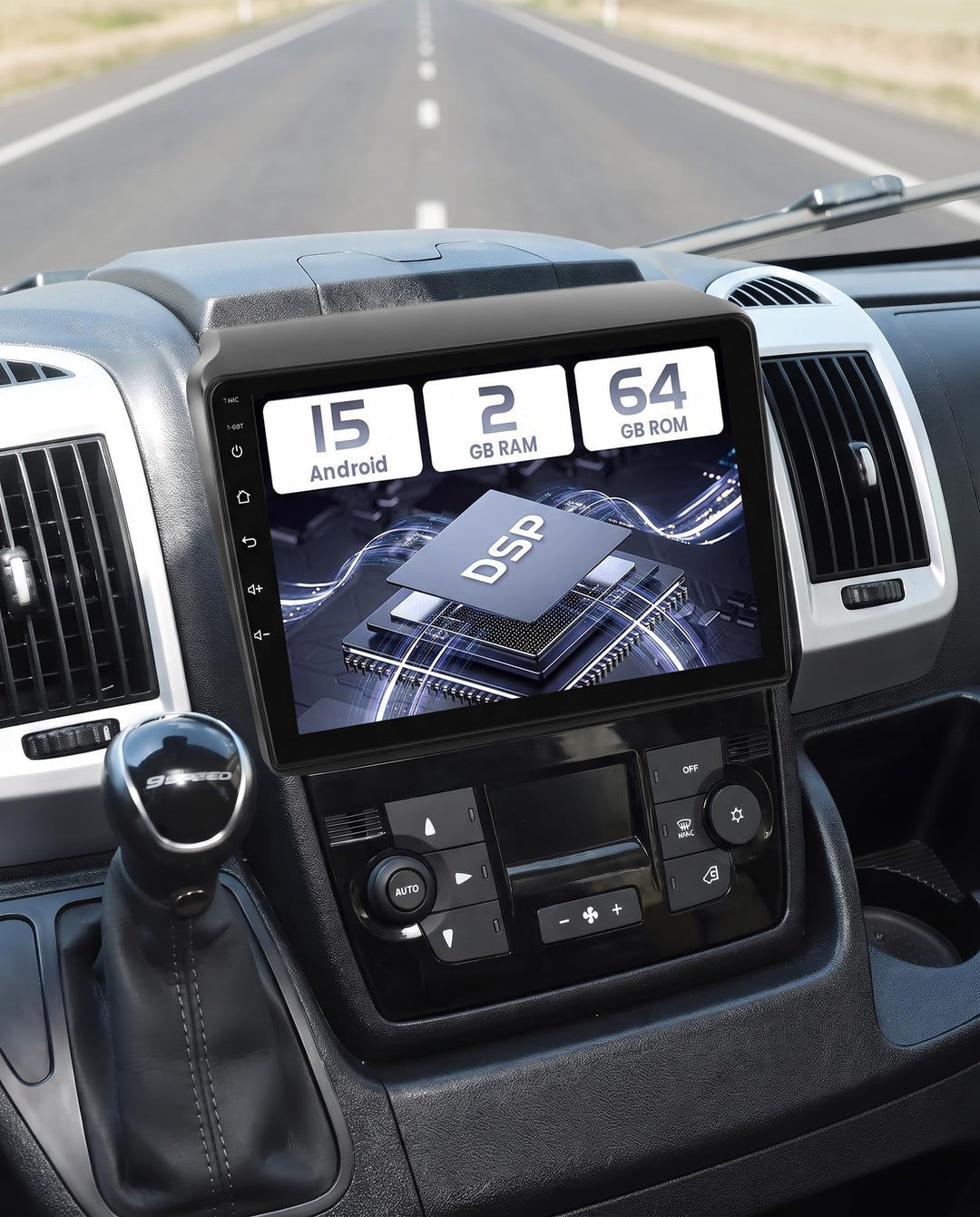 Hikity 2+64GB Android 15 Autoradio für FIAT DUCATO 2010/Citroen Jumper/Peugeot Boxer Radio Wireless