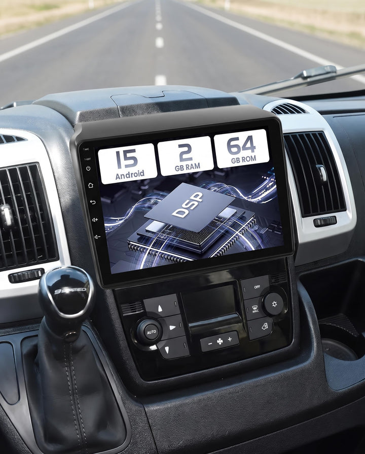 Hikity 2+64GB Android 15 Autoradio für FIAT DUCATO 2010/Citroen Jumper/Peugeot Boxer Radio Wireless