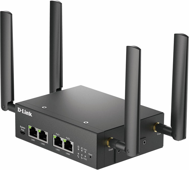 D-Link DWM-314-GP 5G M2M VPN PoE Router (Robuster Industrie 5G NR Router, Dual-SIM, IoT Gateway, Rem