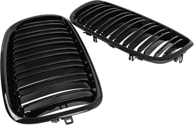 DOCAS Kühlergrill für X5 E70 X6 E71 2006-2013 Nieren Doppelsteg Sport Glanz Schwarz X5 E70 X6 E71 20