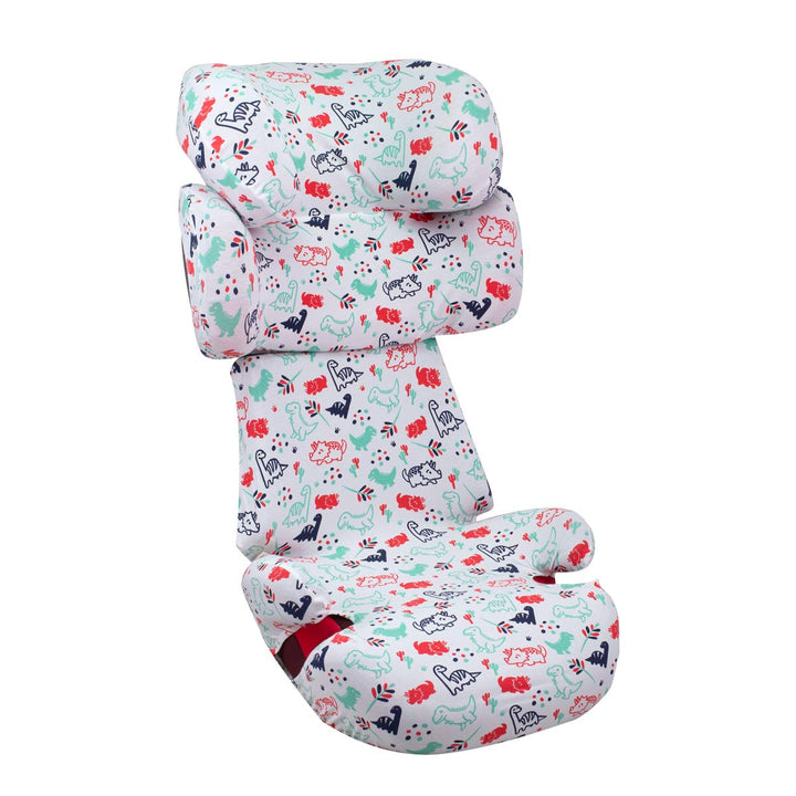 JYOKO KIDS Bezug für Autositz Kompatibel mit Cybex Solution Fix (Dino Party), Dino Party