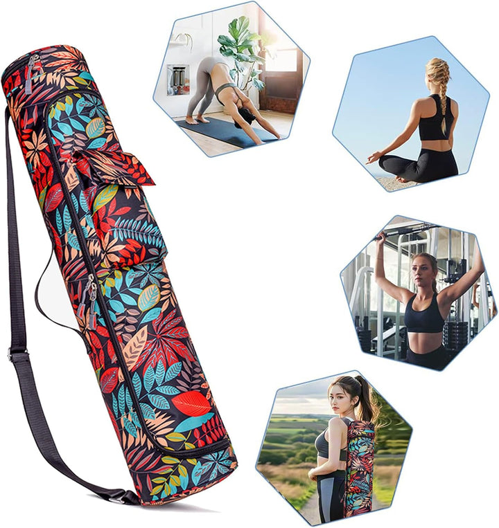 Aucuu Yogatasche, Yogamatte Tasche, Sporttasche Damen mit Nassfach & Flaschentasche, Verstellbarer S
